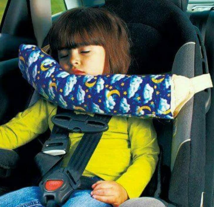 A travel pillow that supports your child’s head
