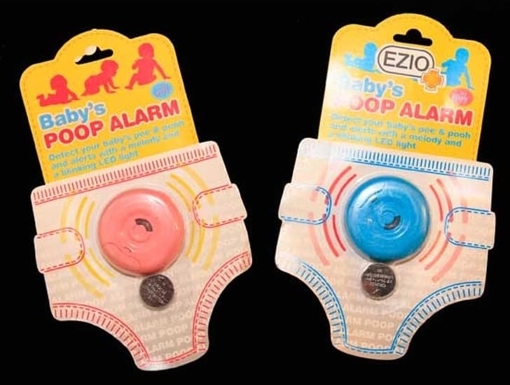 A baby’s poop alarm that alerts you instantly of a dirty diaper