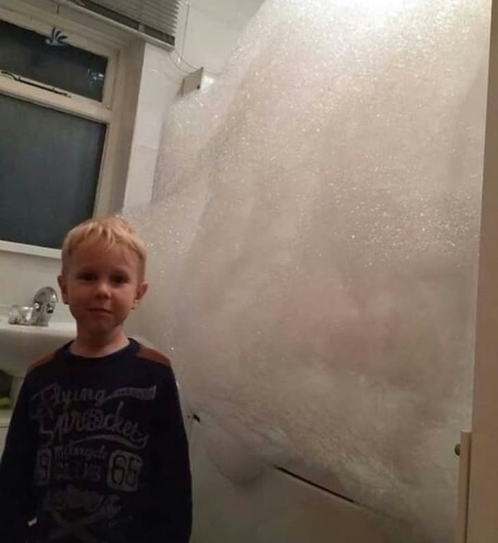 Your bath is ready mommy.