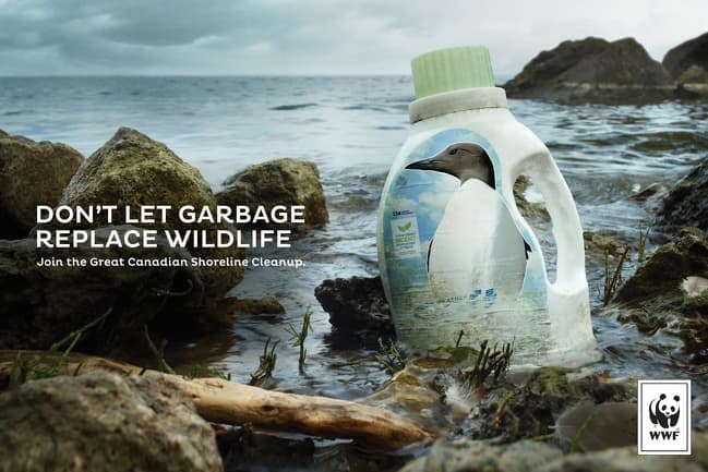 “Don’t let garbage replace wildlife.”