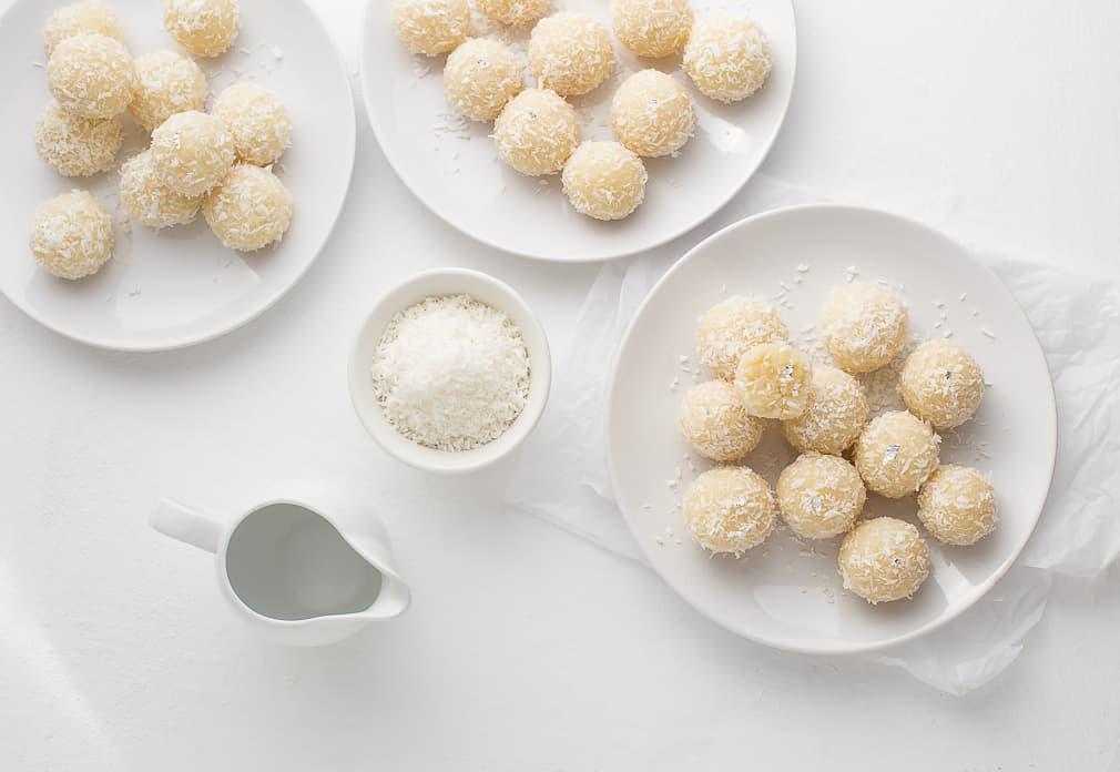Toasted Coconut Laddo – Indian Vegan Dessert
