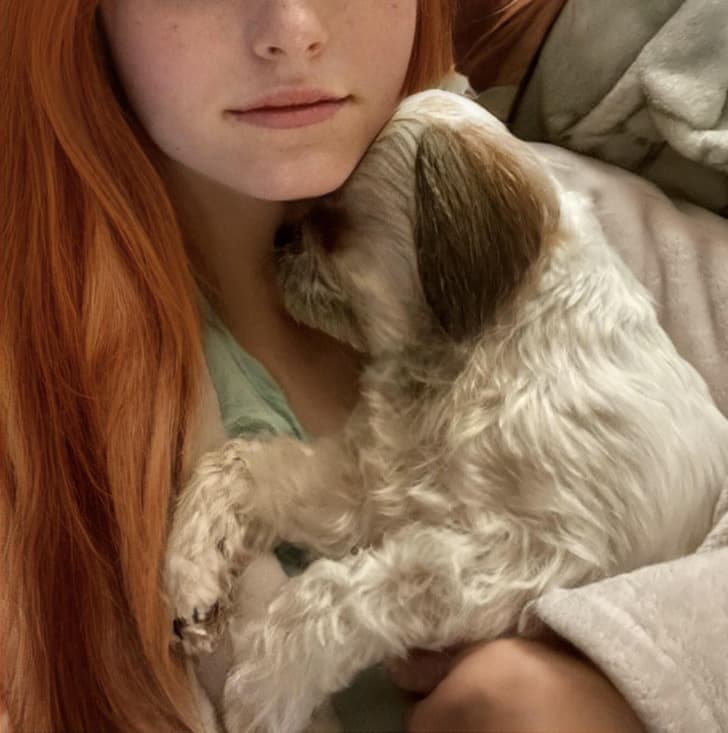 “Here’s some cuddles.”