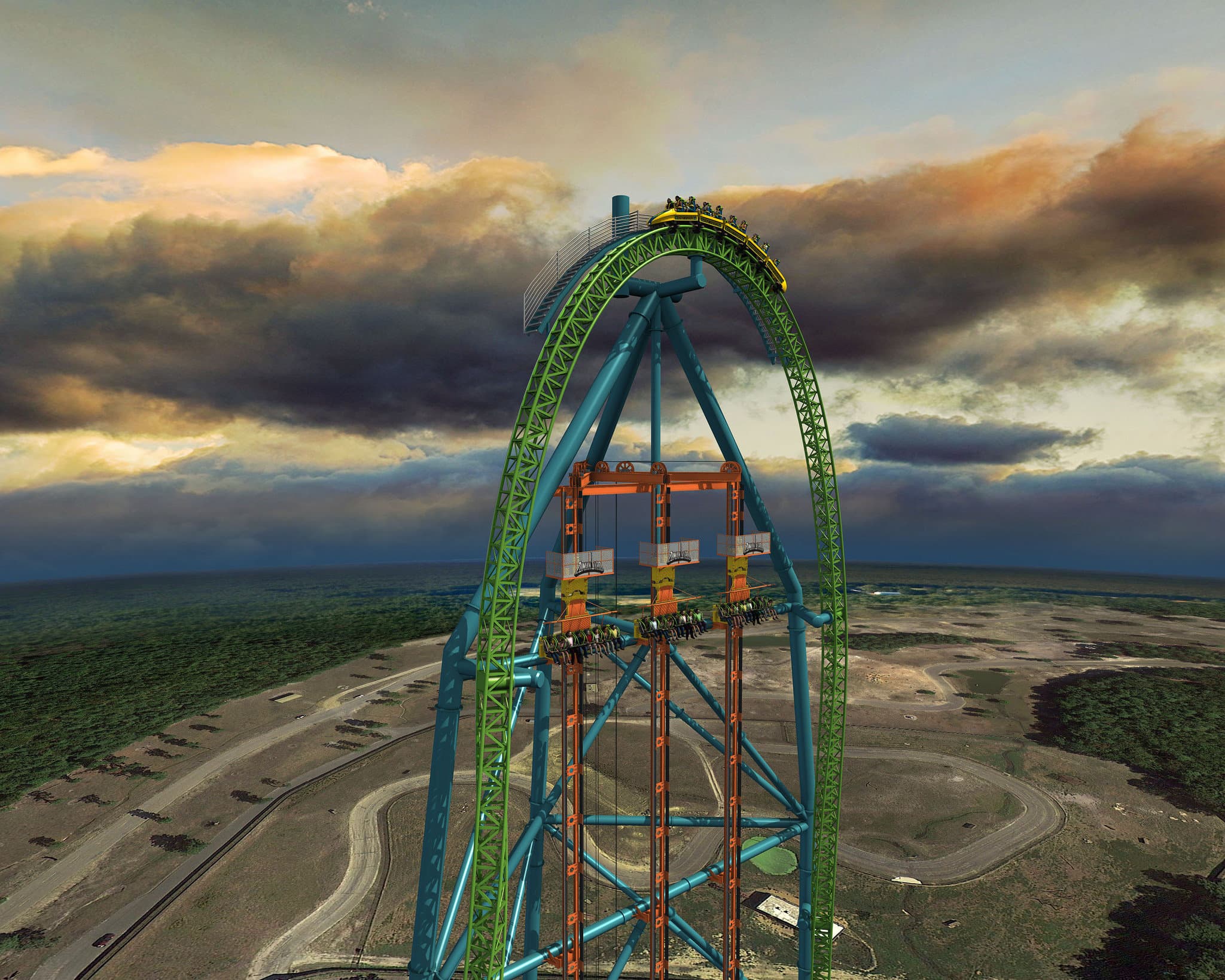 Kingda Ka of Six Flags Great Adventure - Fastest Roller Coaster in the U.S.A — 2