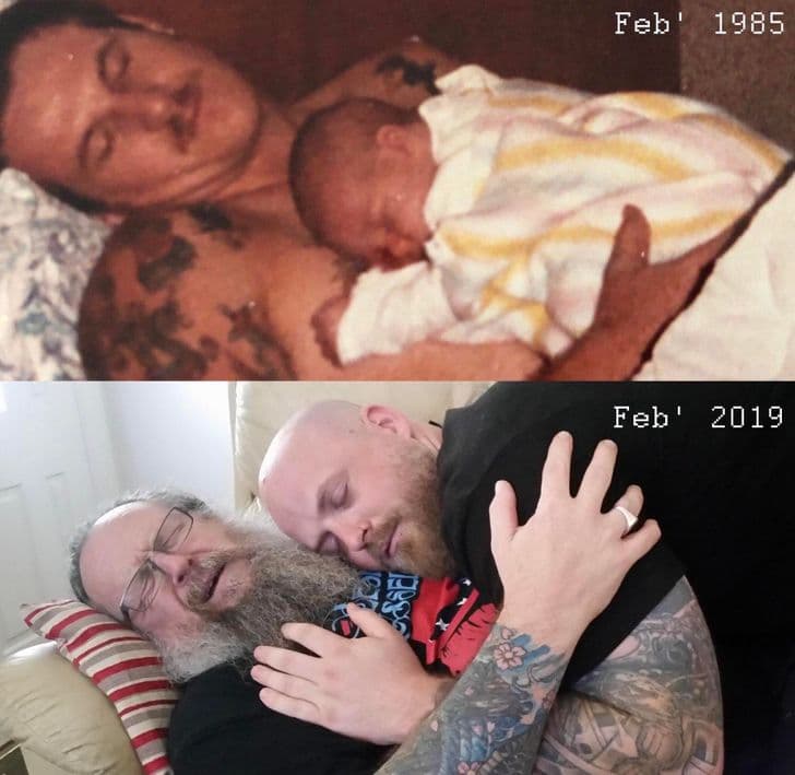 “34 years apart”