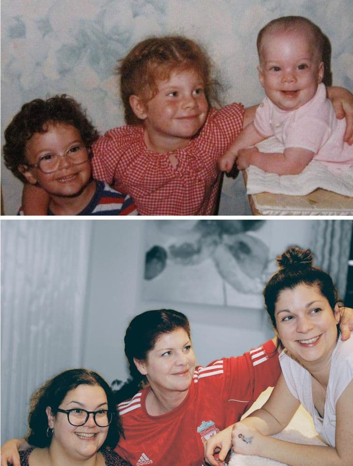 “3 sisters, 37 years apart — I don’t know why it took us so long to make one of these.”
