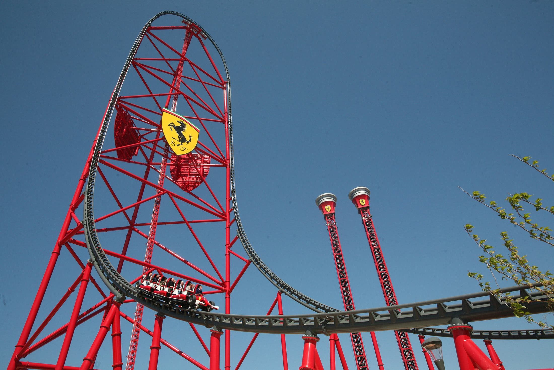 Red Force of Ferrari Land - Fastest and Tallest of Europe — 2