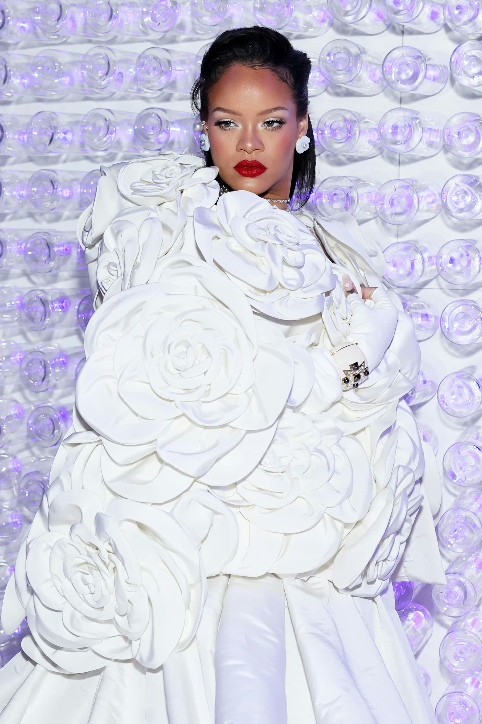 Rihanna | A Red Lip in a Field of White