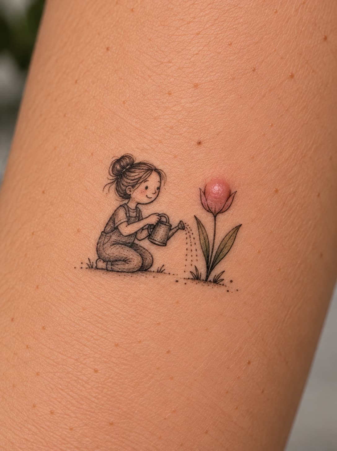 A Gardener Meets a Tulip