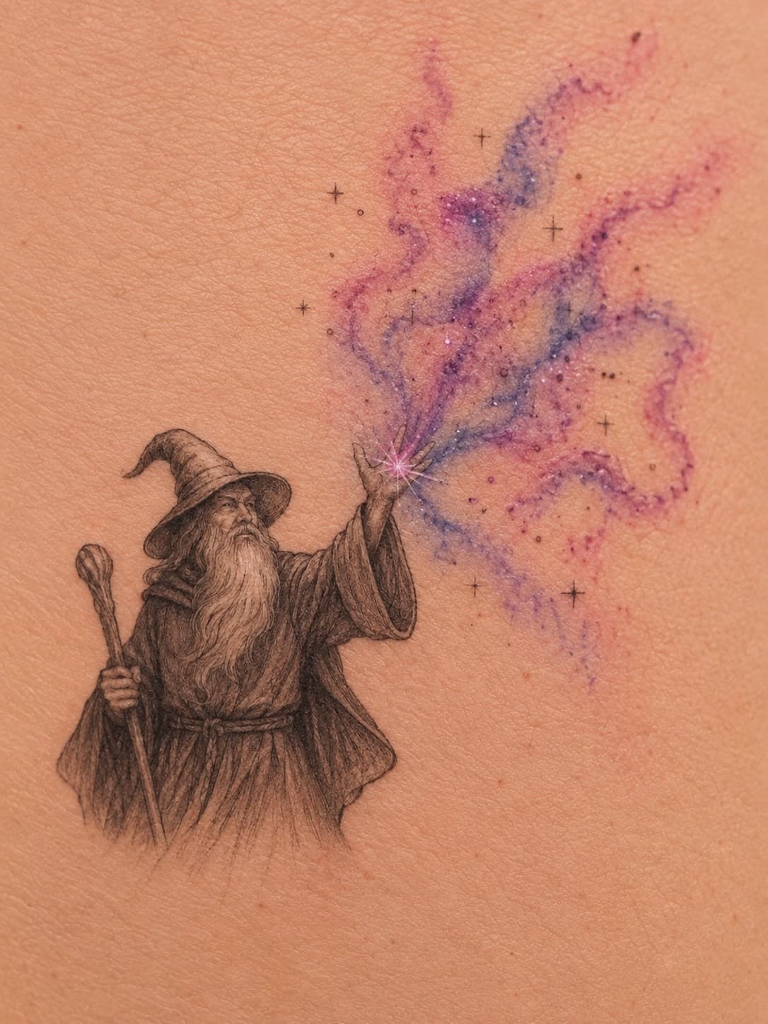 A Wizard and a Colorful Spell