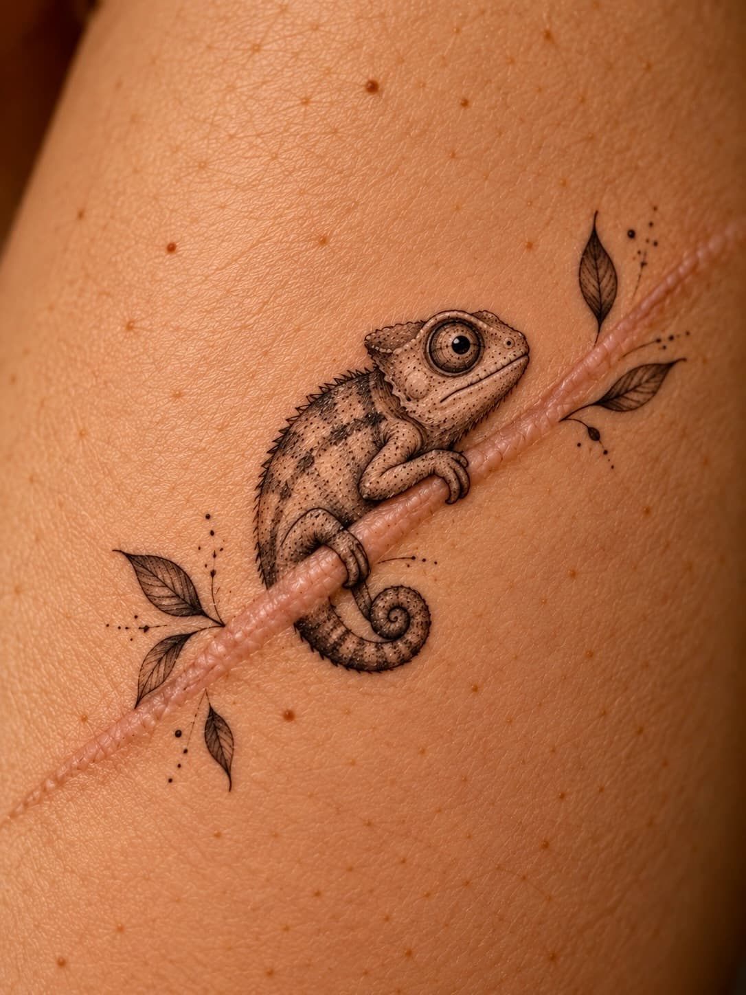 A Chameleon on a Narrow Branch