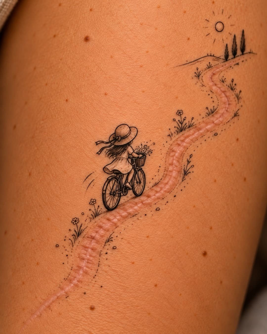 A Bicycle on a Winding Path