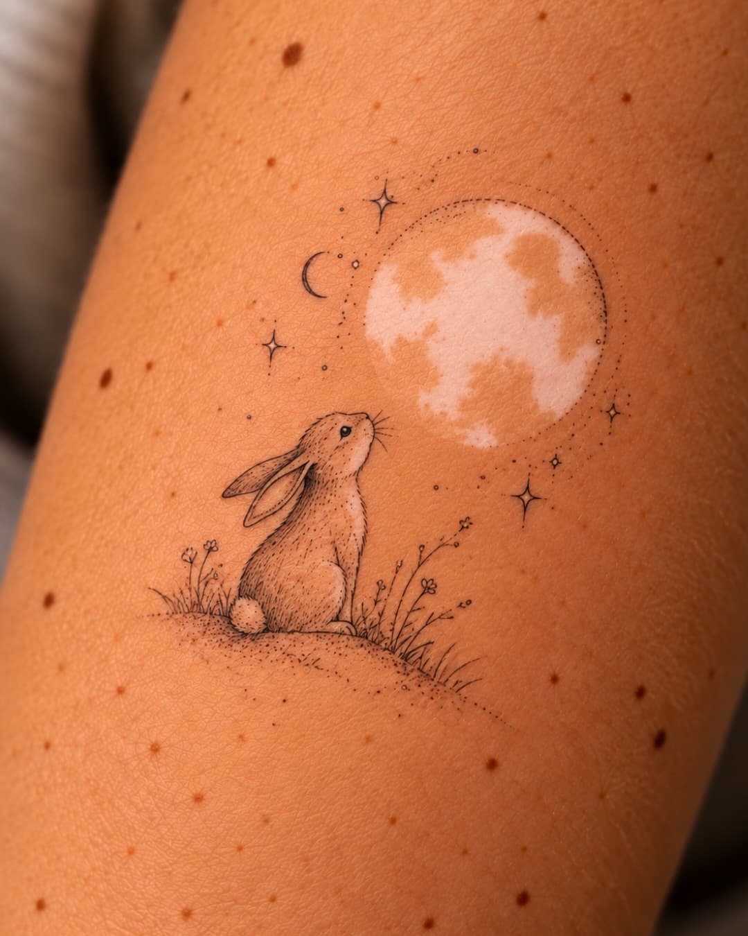 A Rabbit Watches the Moon