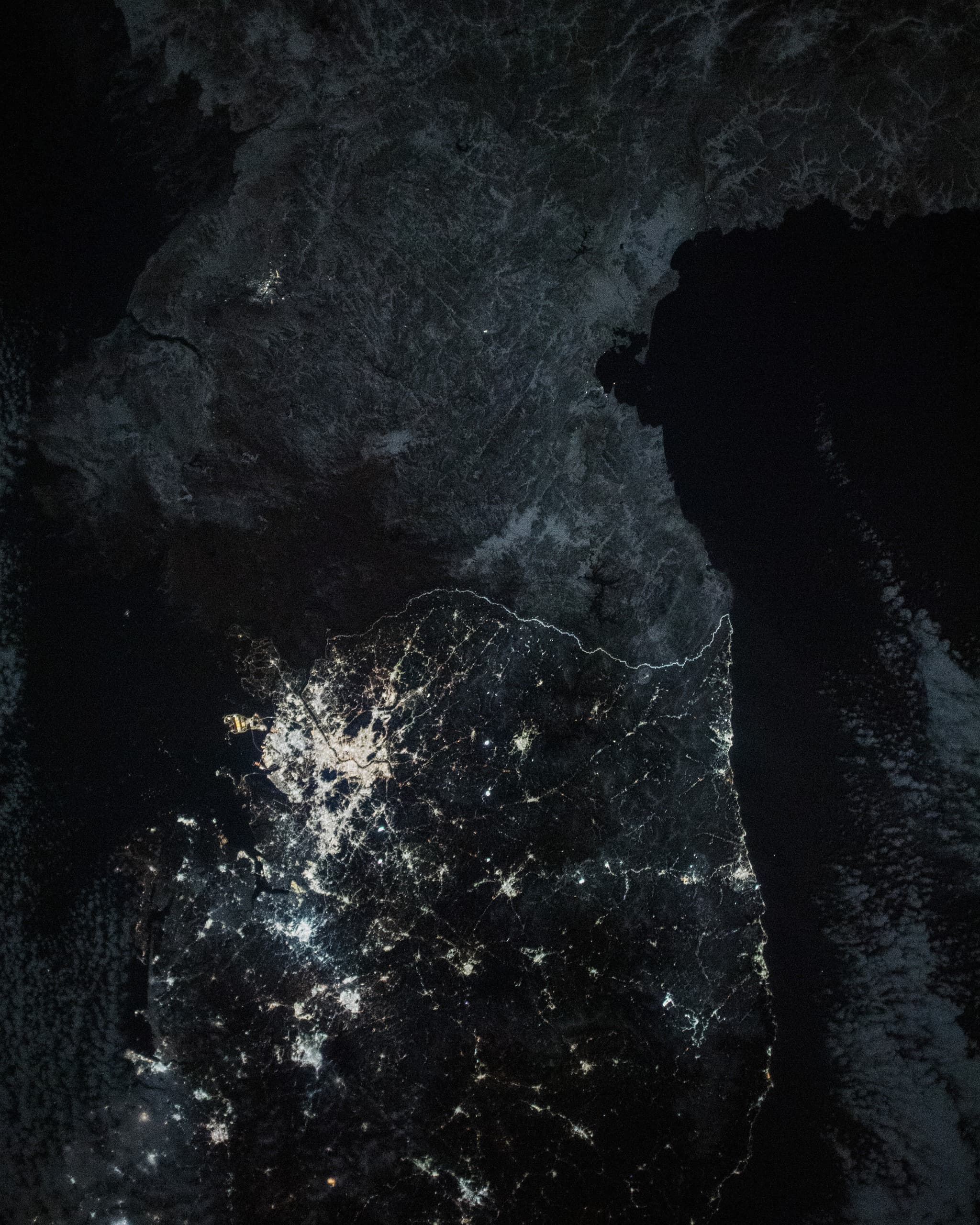 The Korean Peninsula: An Uneven Nightscape