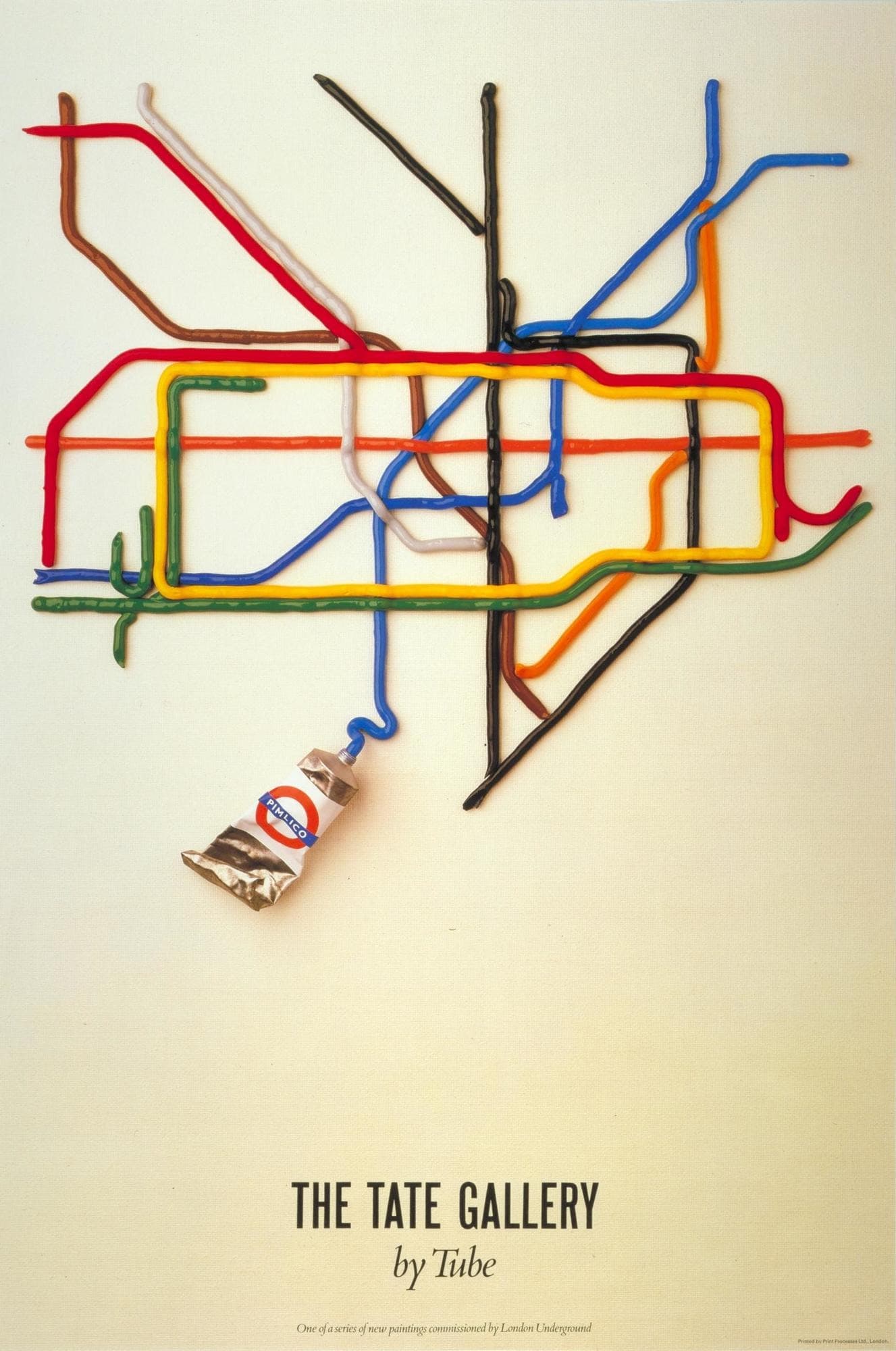 The Tate Gallery by Tube | David Booth, 1987