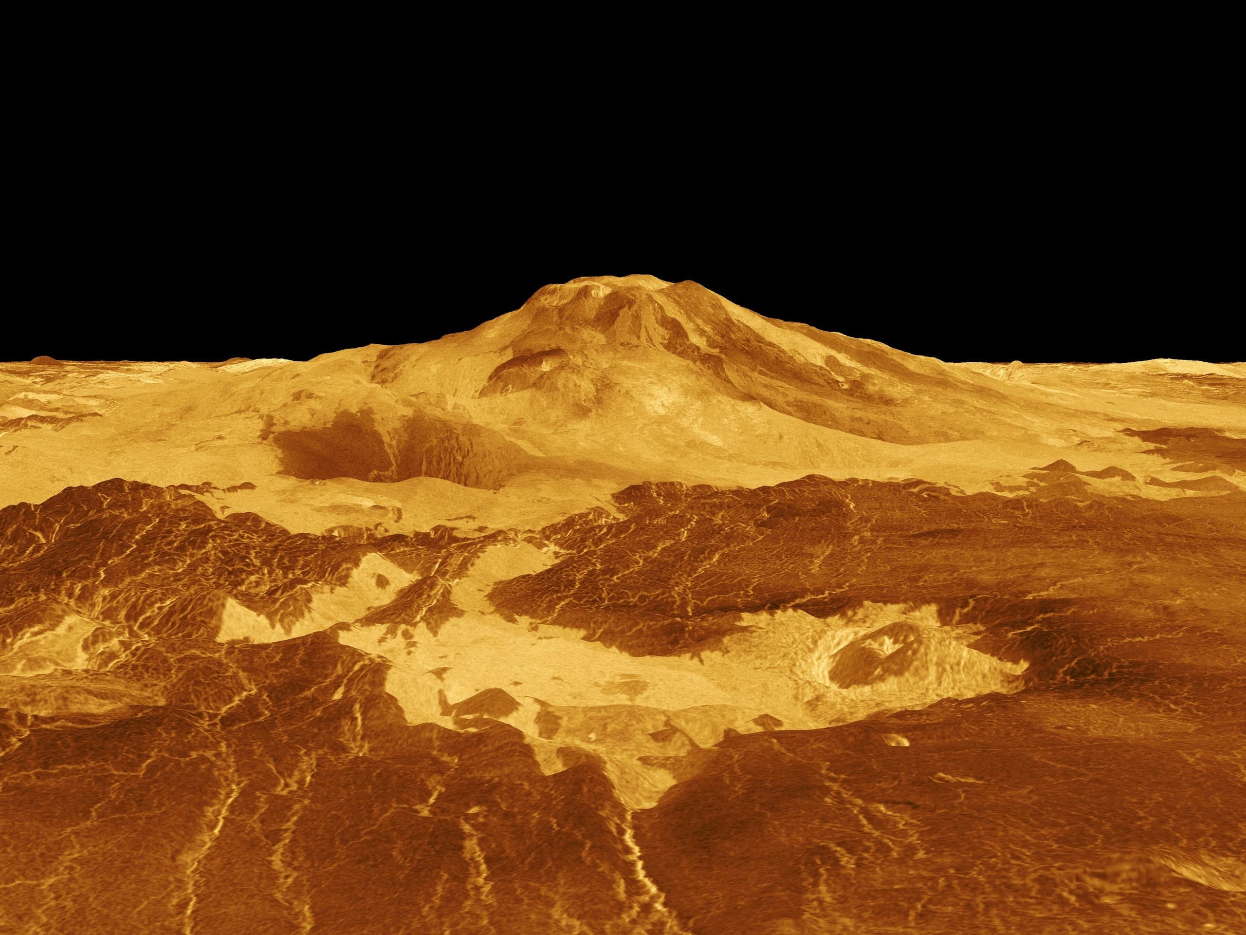 A Radar-Built View of Maat Mons | Venus