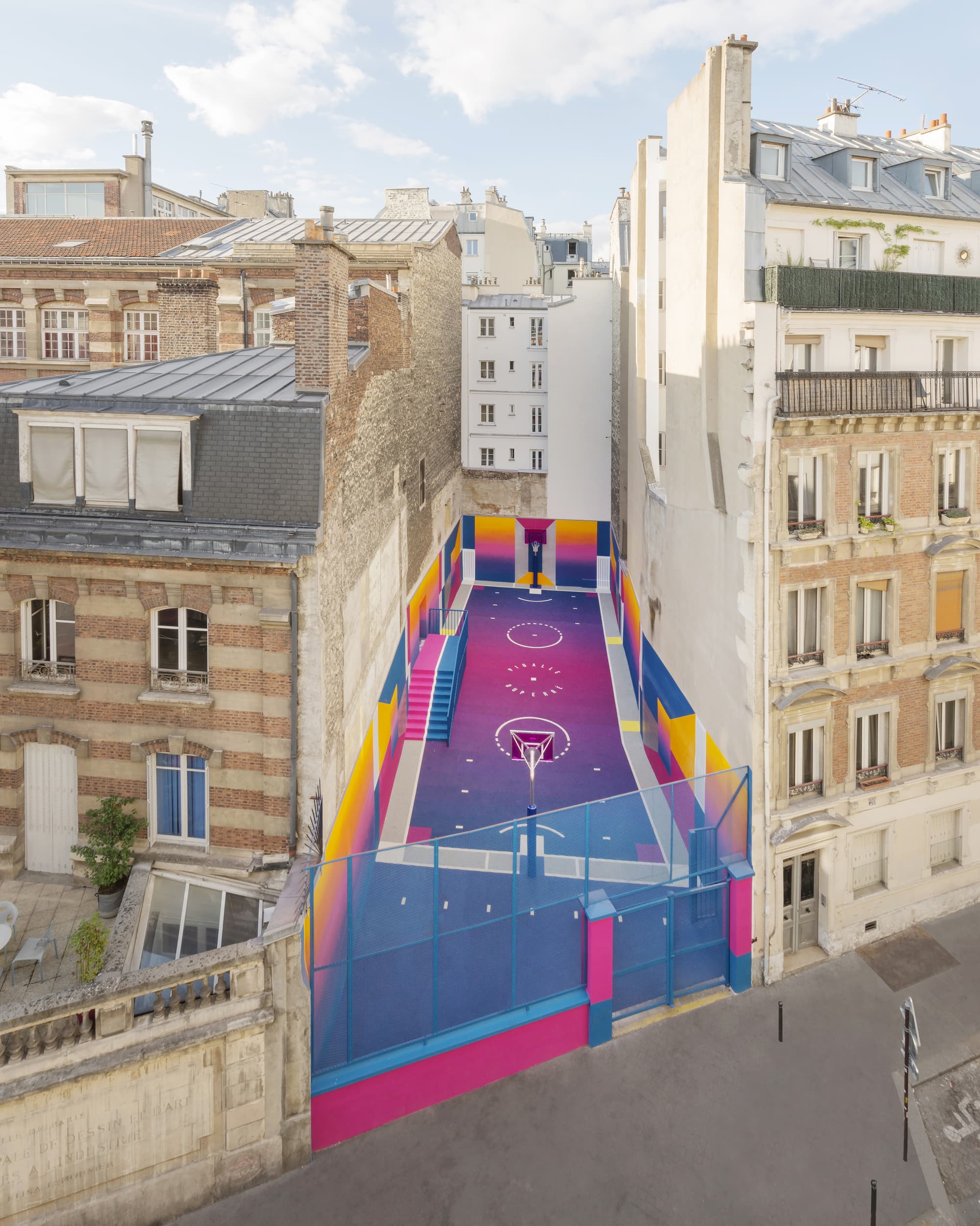 A Colorful Secret Between Buildings