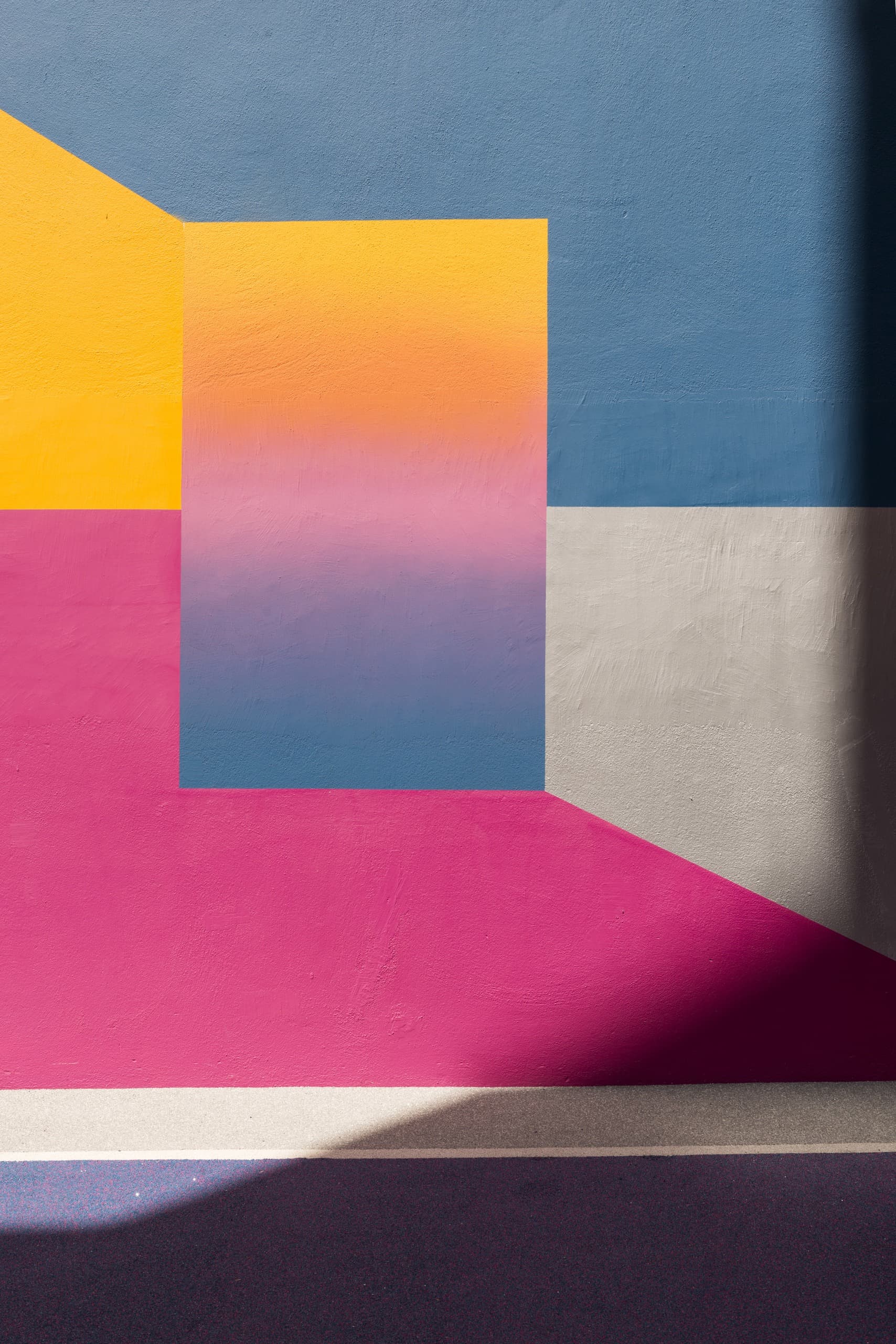 Where Flat Color Meets a Gradient