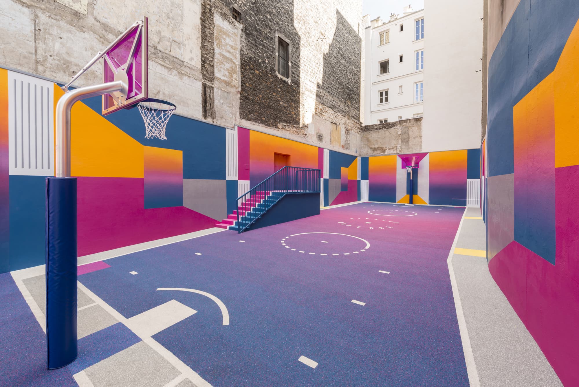 The View Back Across the Court