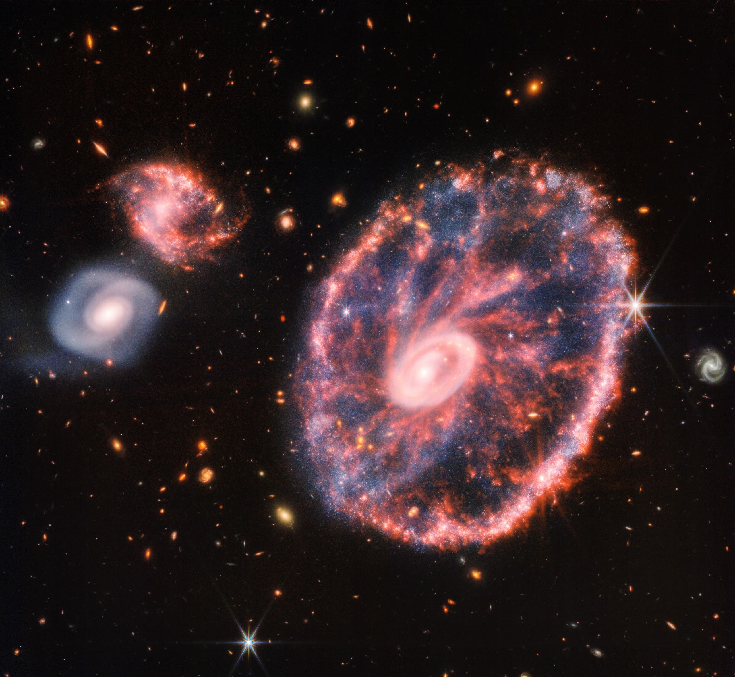 The Aftermath of a Collision | Cartwheel Galaxy