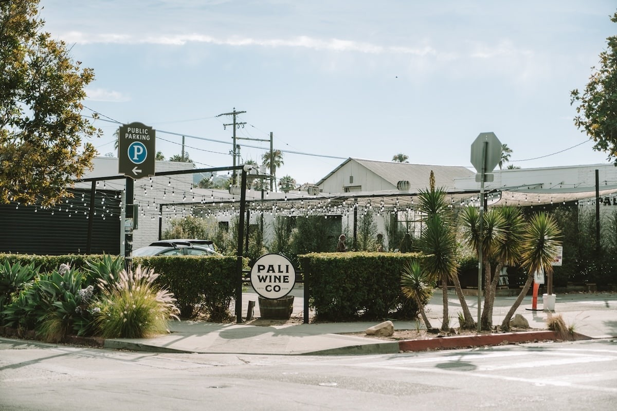 Exterior of Pali Wine in the Funk Zone