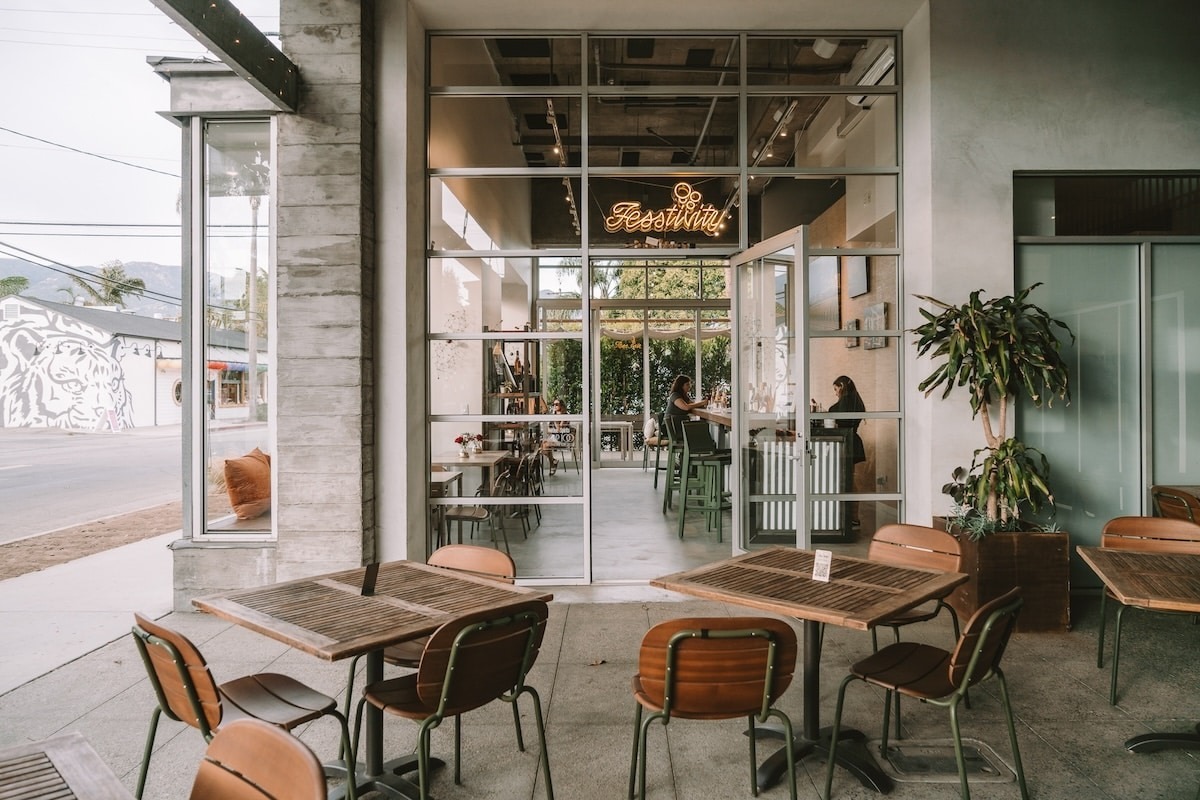 Fess Parker wine tasting room in the Funk Zone